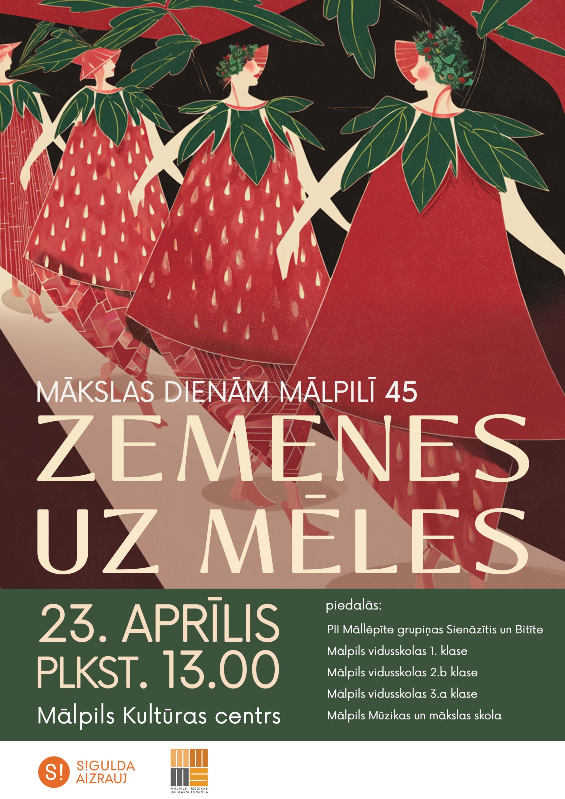 zemenes uz meles mazajiem RGB